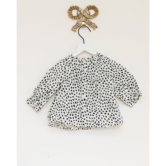bonpoint heart blouse / 12months - Picture 2 of 2